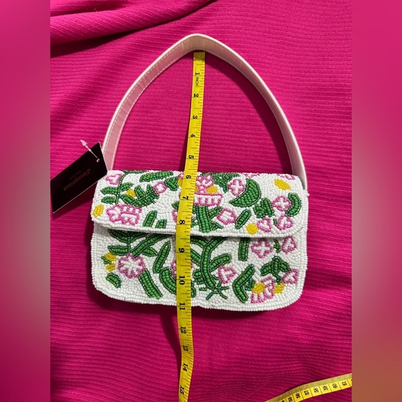 Colorful Embroidered Tote Bag Handmade details - Picture 4 of 8